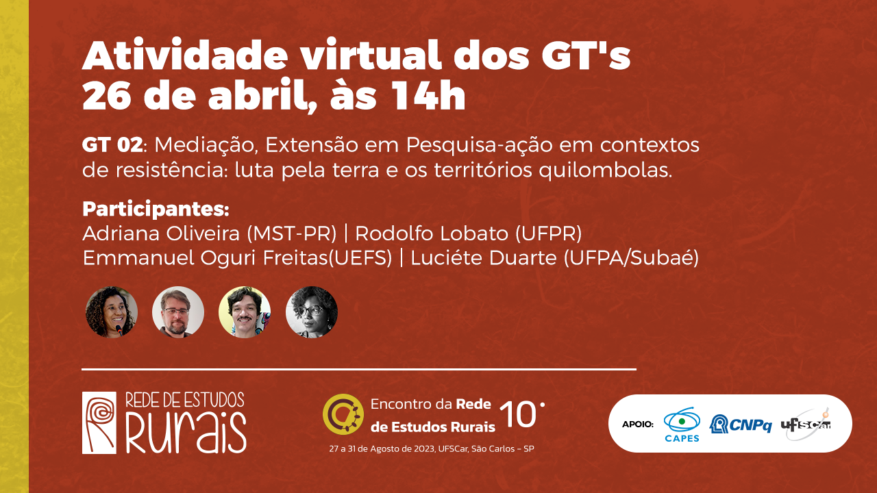 I Atividade Virtual Dos Gts Encontro Da Rede De Estudos Rurais