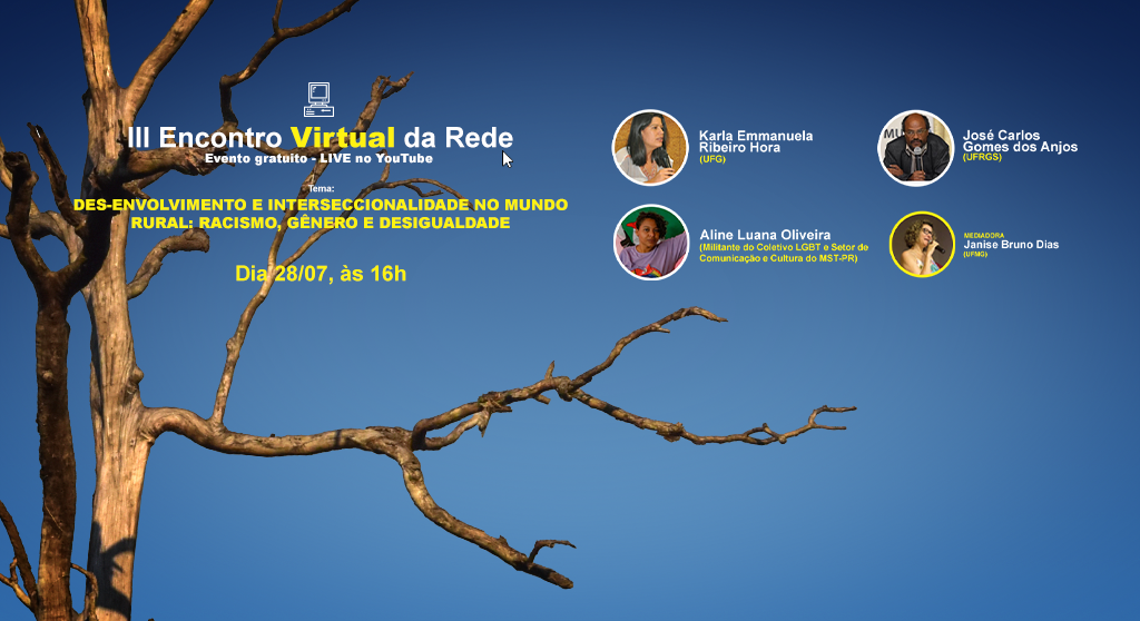 O 3º Encontro Virtual da Rede acontece no dia 28/07 1