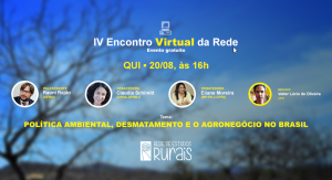 O 4º Encontro Virtual da Rede será na próxima quinta, 20/08 4
