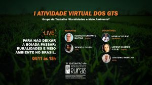 I Atividade Virtual dos GTs - Grupo de Trabalho "Ruralidades e Meio Ambiente" 5