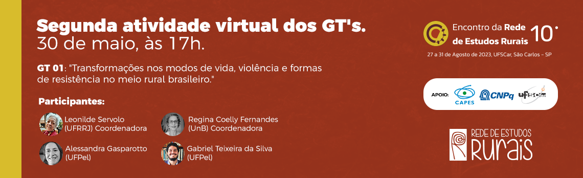 II Atividade Virtual dos GTs ocorrerá dia 30/05 1